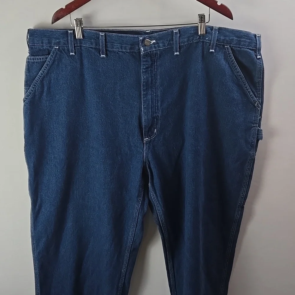 Carhartt Mens Loose Original Fit Carpenter Jeans Deepstone Blue 48x30
